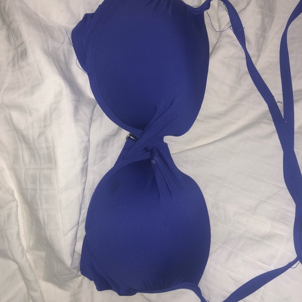 Royal blue bikini top